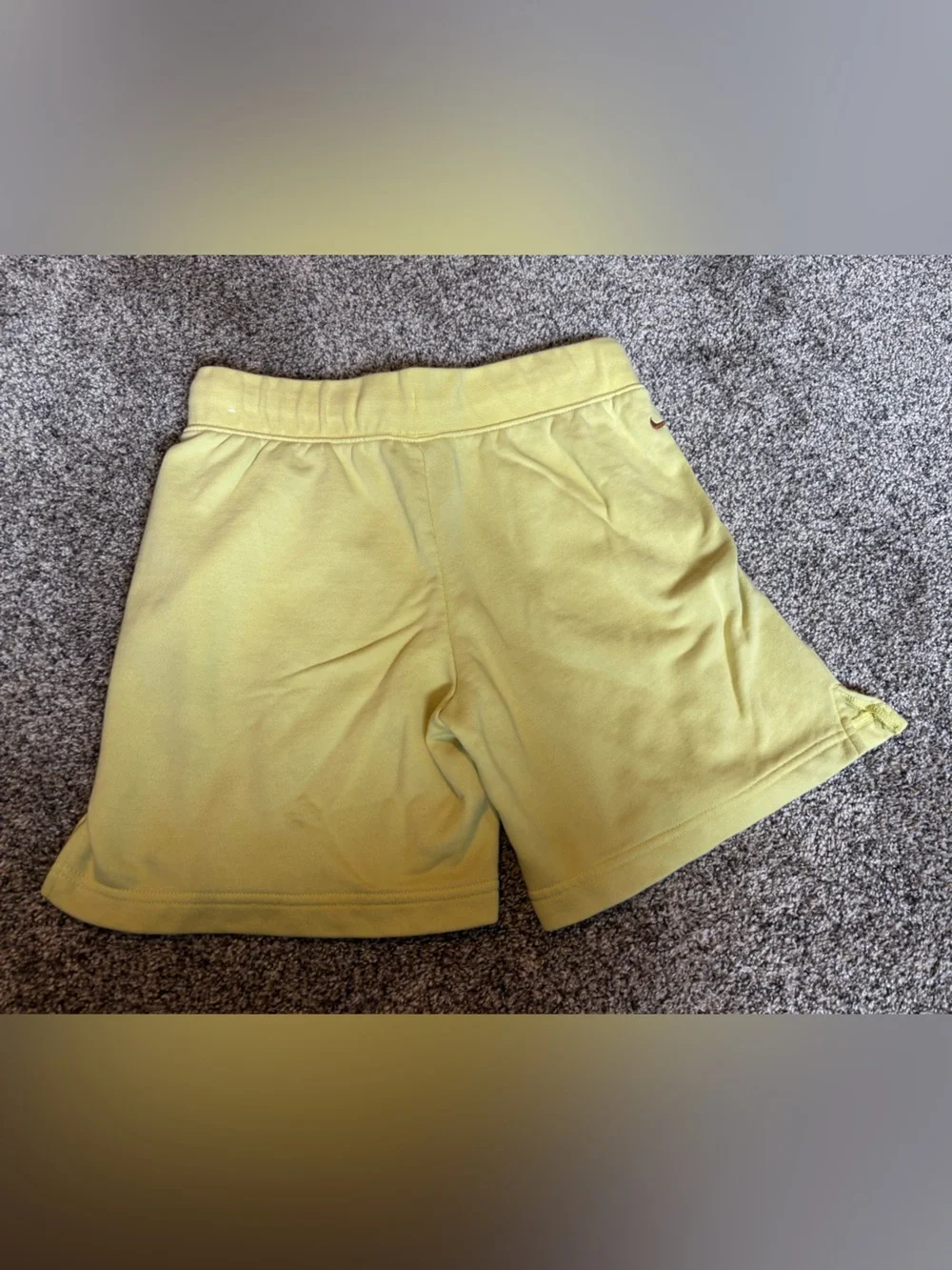 Nike Yellow-Green Athletic Knit Shorts